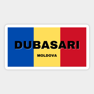 Dubasari City in Moldovan Flag Colors Sticker